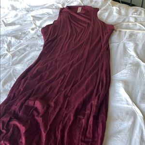 MEZZANINE wine red dress